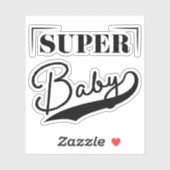 Sticker Super bébé (Feuille)