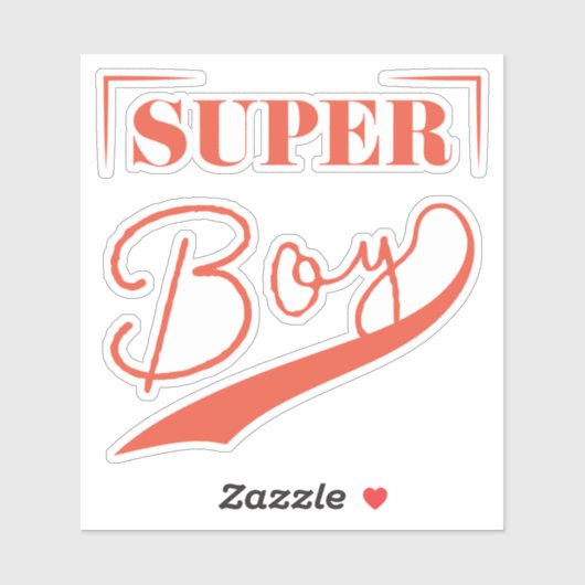 Sticker Super Boy (Feuille)