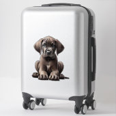 Sticker Super Chiot Danse (Sur valise)