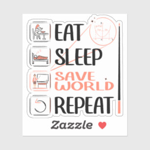 Sticker Super enseignant math sauve le monde. Merci Gift