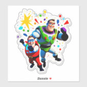 Sticker Super Fête d'Anniversaire ! (Feuille)