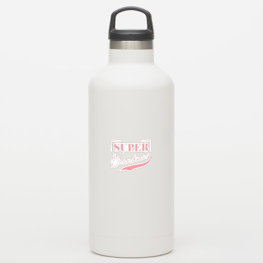 Sticker Super grand-mère (Bouteille d'eau)