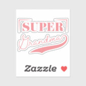 Sticker Super grand-mère (Feuille)