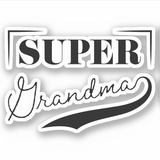Sticker Super grand-mère (Devant)