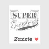 Sticker Super grand-mère (Feuille)
