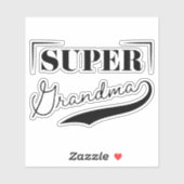 Sticker Super grand-mère (Feuille)