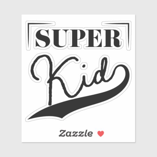 Sticker Super Kid (Feuille)