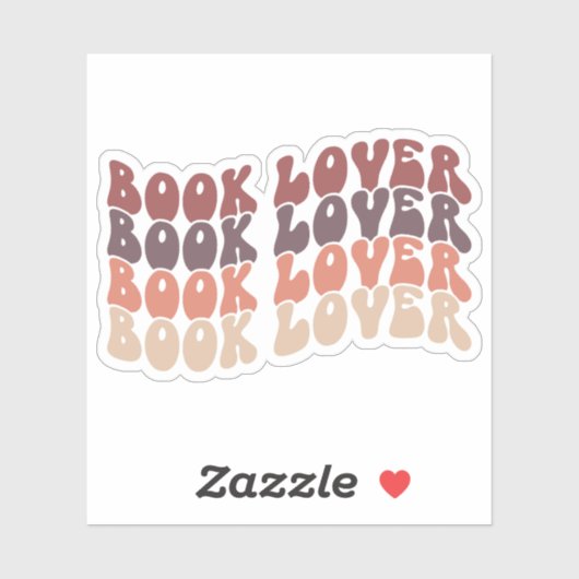Sticker Super livre Lover Muet Multicolore Retro Vinyl (Feuille)