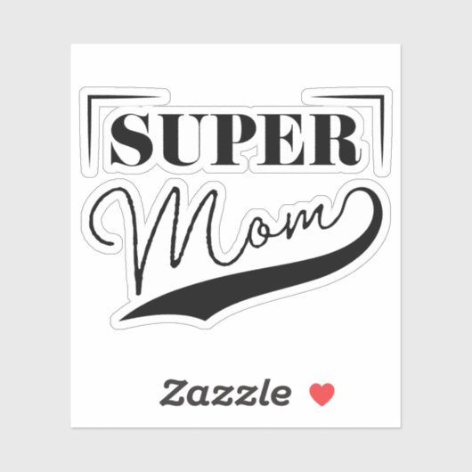 Sticker Super Maman (Feuille)