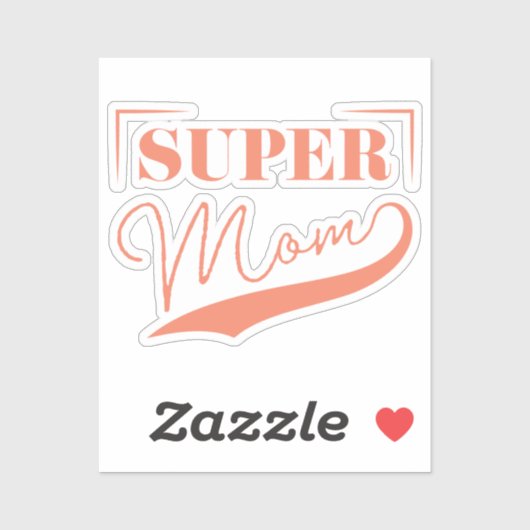 Sticker Super Maman (Feuille)