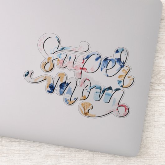 Sticker Super Maman (Détail)