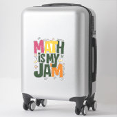 Sticker Super Math est ma confiture Premier jour de retour (Sur valise)