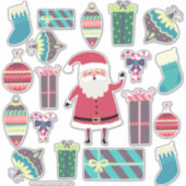 Sticker Super mignon Père Noël mixte Noël Set One (Devant)