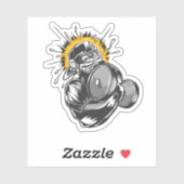 Sticker Super Monkey Gym (Feuille)