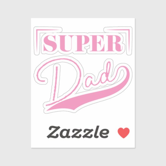Sticker Super papa (Feuille)