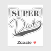 Sticker Super papa (Feuille)