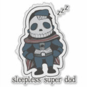 Sticker Super Papa sans daim (Devant)