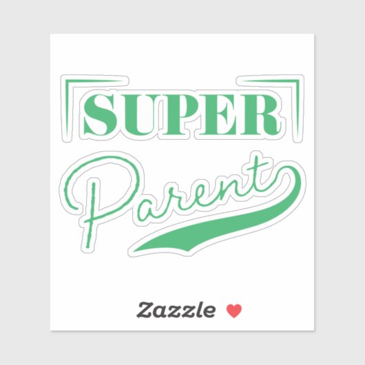Sticker Super parent (Feuille)