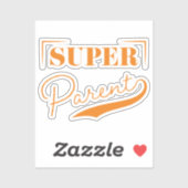 Sticker Super parent (Feuille)