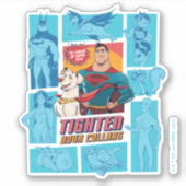 Sticker Super Pets & Justice League - Tighten Your Collars (Devant)