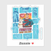 Sticker Super Pets & Justice League - Tighten Your Collars (Feuille)