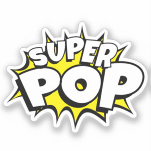 Sticker SUPER POP ! Bande dessinée Pop Art