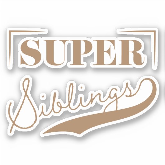 Sticker Super sibling (Devant)