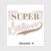 Sticker Super sibling (Feuille)