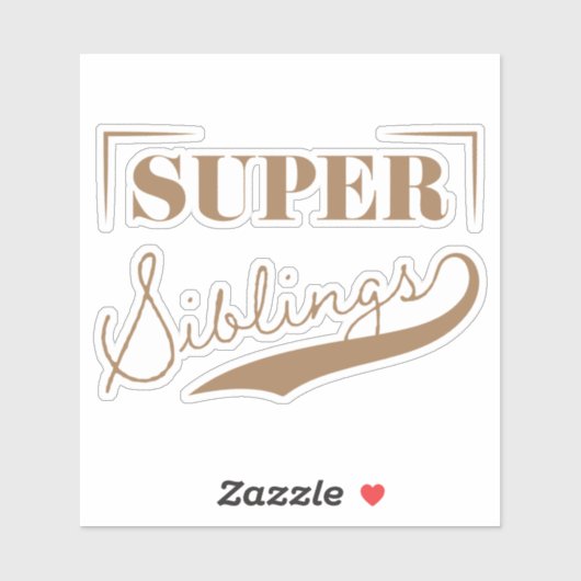 Sticker Super sibling (Feuille)