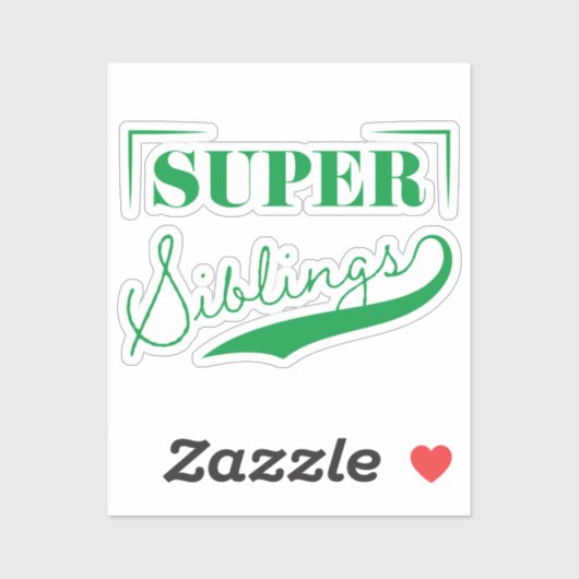 Sticker Super sibling (Feuille)