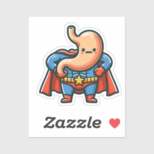 Sticker Super Stomach (Feuille)