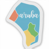 Sticker Superbe aruba (Devant)