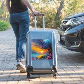 Sticker Superbe lever de soleil sur l'étang (Valise Insitu)