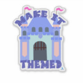 Sticker Superbe Parc de Château sur le thème  (Devant)