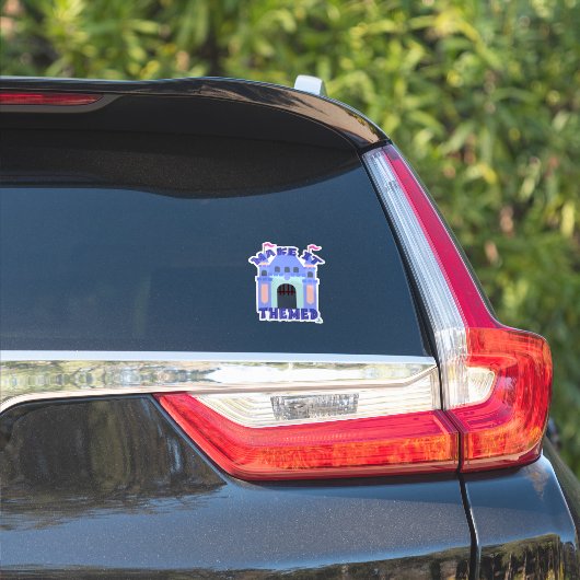 Sticker Superbe Parc de Château sur le thème  (Côté voiture)