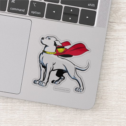 Sticker Superdog Krypto (Détail)
