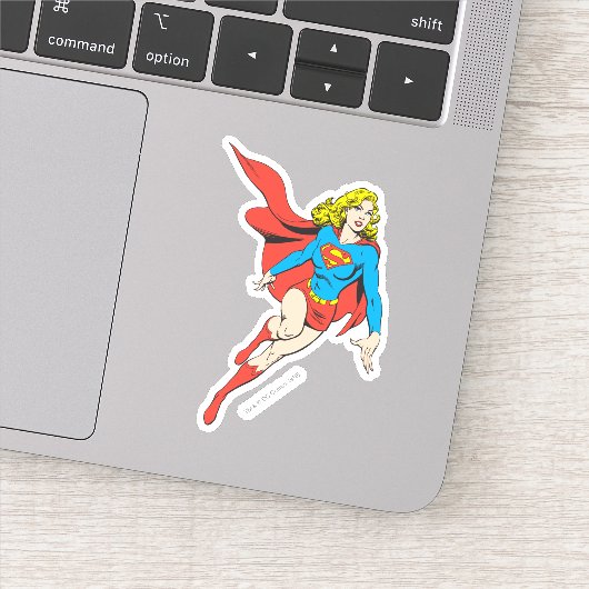 Sticker Supergirl en mouvement (Détail)