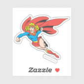 Sticker Supergirl Leaps and Punches (Feuille)