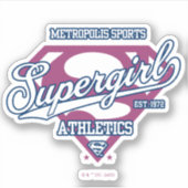 Sticker Supergirl Metropolis Sports Athletics Graphic (Devant)