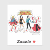 Sticker Supergirl Paper Doll Graphic (Feuille)