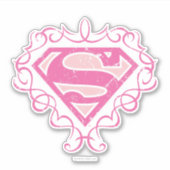 Sticker Supergirl Pink Stripes (Devant)