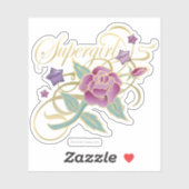 Sticker Supergirl Rose (Feuille)