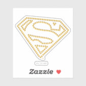 Sticker Supergirl Studded S-Shield (Feuille)