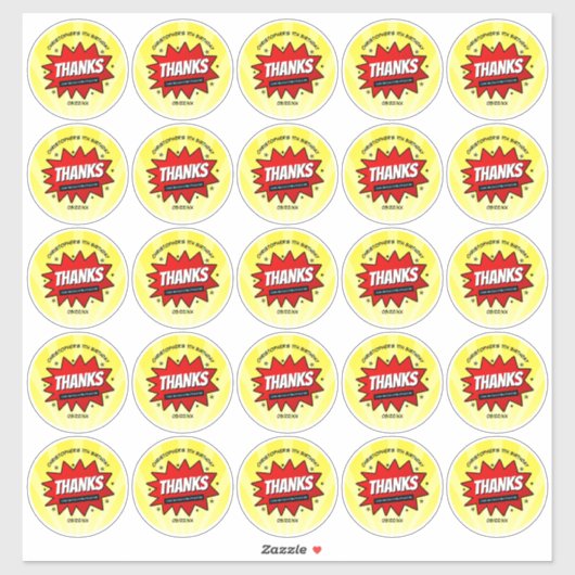 Sticker Superhero Comic Book N'importe quel âge Anniversai (Feuille)