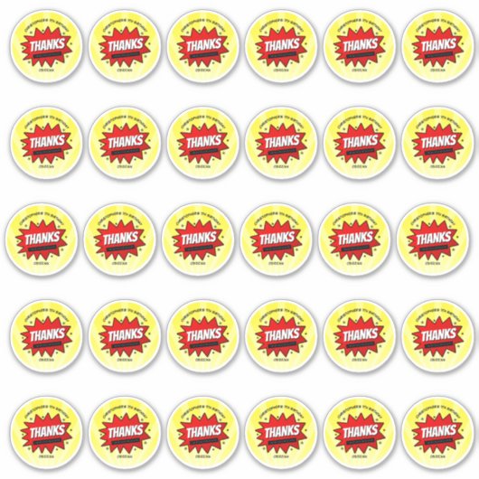 Sticker Superhero Comic Book N'importe quel âge Anniversai (Devant)