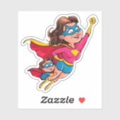 Sticker Superhero Maman (Feuille)