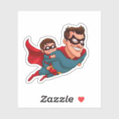 Sticker Superhero papa (Feuille)