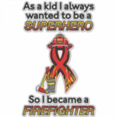Sticker SUPERHERO...Pompier (Devant)