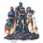Sticker Superman, Batman et Wonder Woman Trinity (Devant)