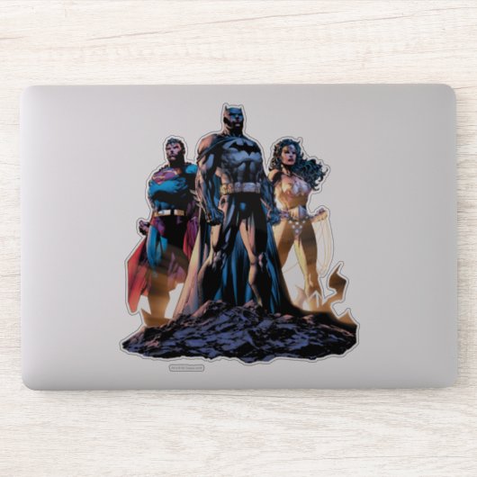 Sticker Superman, Batman et Wonder Woman Trinity (Ordinateur)